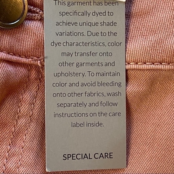 Lane Bryant Ruffle Bottom Crop Jeans Pink Size 26 NEW NWT - Picture 12 of 15